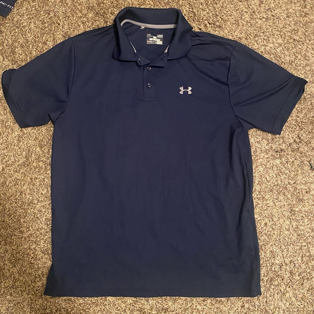Under Armor Heat Gear Polo Mens L